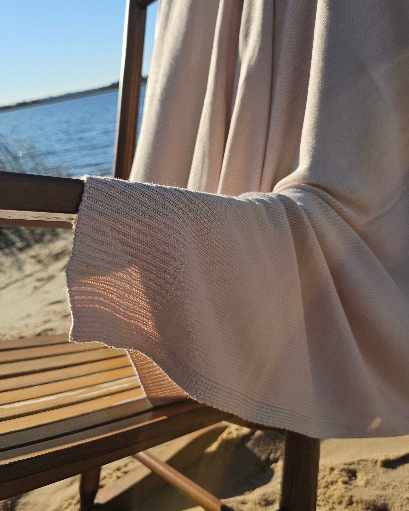 Classic Drift Throw- Bamboo lightweight throw blanket, travel blanket, outdoor blanket, patio decor, coastal throw blanket, knitted throw, bamboo sweater, naturally cooling bedding.