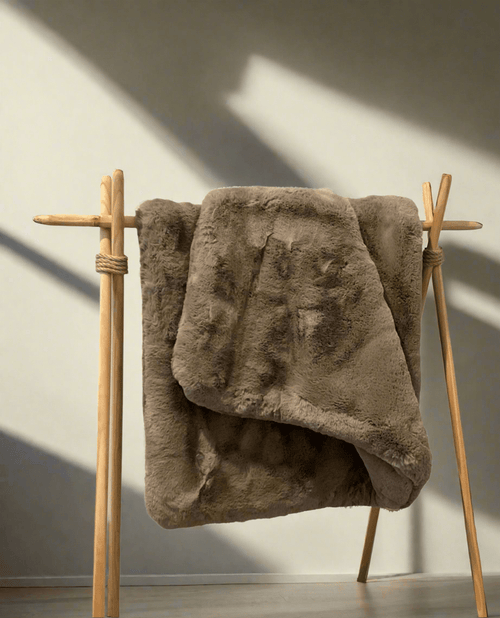 Cocoon Throw, faux fur throw, cozy earth cuddle throw dupe