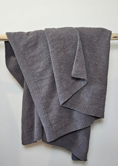 The Moose Nest Blanket The Charcoal Nest Throw Cozy Luxury Throw Blanket Washable bedding Durable Blanket Beach Travel Blanket Dog friendly home Easy care Coastal decor Minimalist home decor and bedding The Charcoal Nest Throw