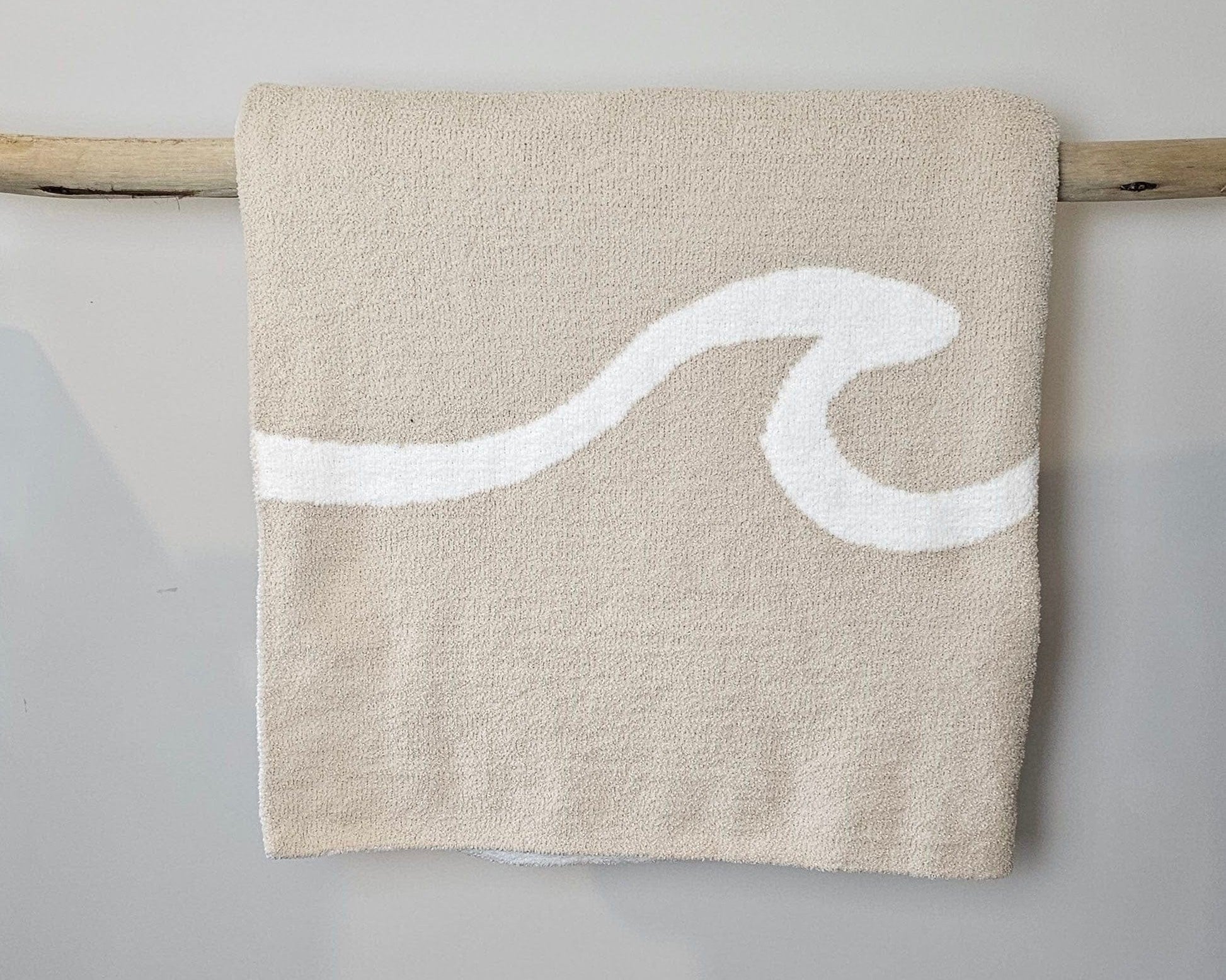 The Moose Nest Blanket Wave The Wave Throw Cozy Luxury Throw Blanket Washable bedding Durable Blanket Beach Travel Blanket Dog friendly home Easy care Coastal decor Minimalist home decor and bedding The Wave Throw
