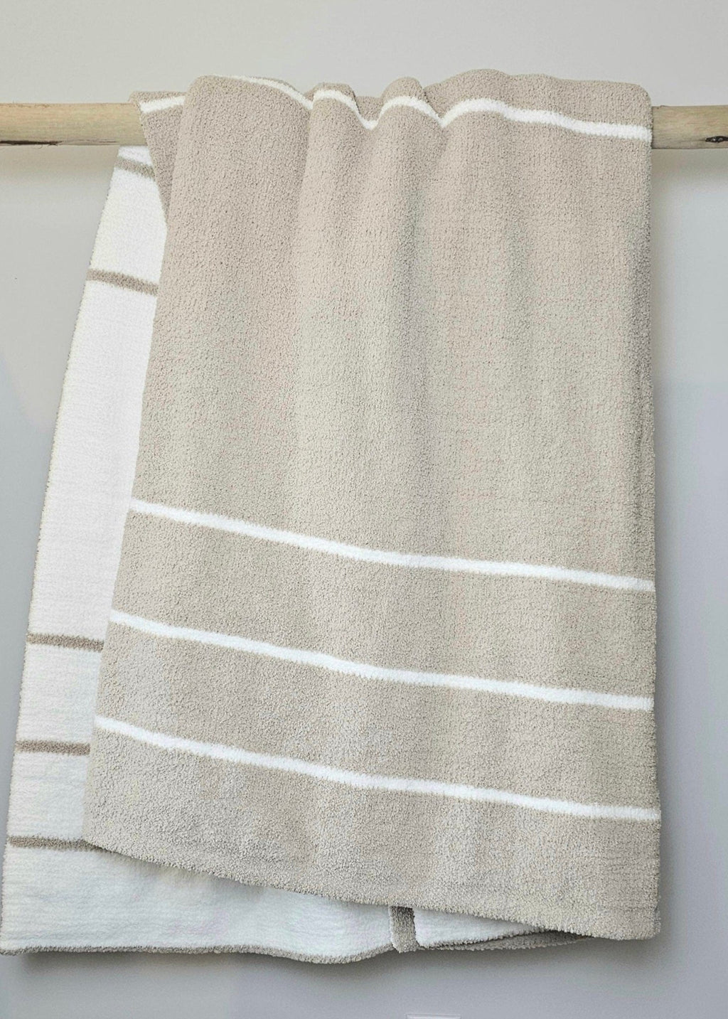 Ultra Plush throw Blanket, Similar to sunday citizen dupe, marshmallow throw, snug throw blanket, double layer throw, cold weather bedding, warm blanket, beach decor, coastal decor, greige throw, warm grey blanket, striped throw, snag proof blankets, pet bedding, pet friendly blanket, dog lovers throw, dog bedding, small business bedding, modern home decor, barefoot dreams dupe throw