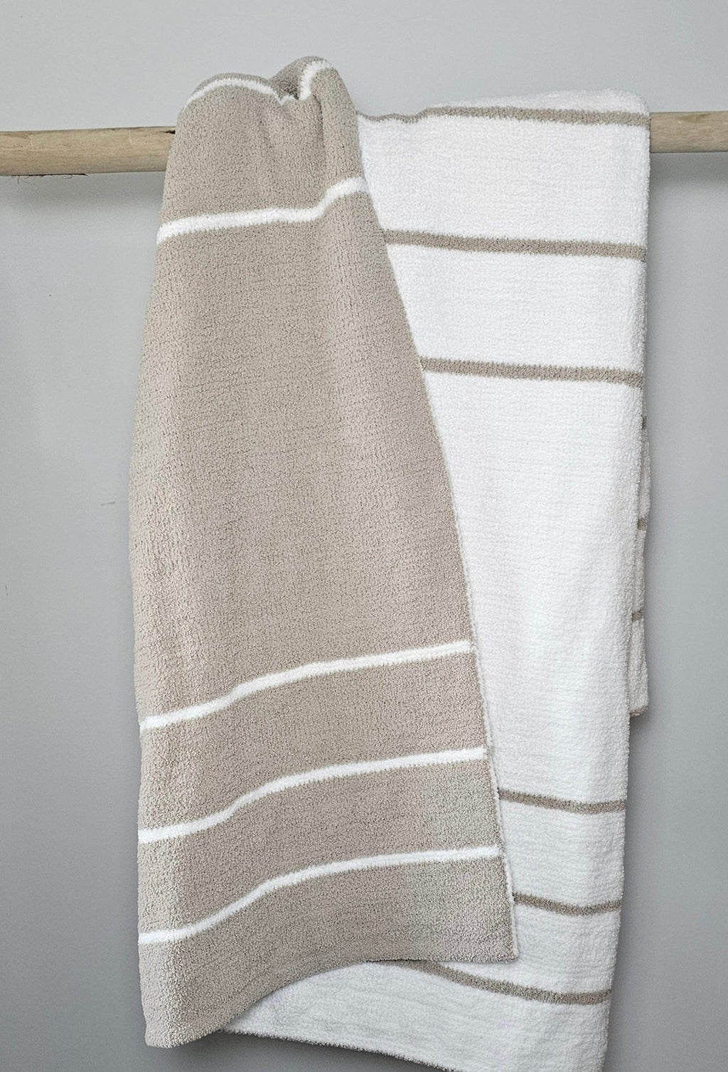 Ultra Plush throw Blanket, Similar to sunday citizen dupe, marshmallow throw, snug throw blanket, double layer throw, cold weather bedding, warm blanket, beach decor, coastal decor, greige throw, warm grey blanket, striped throw, snag proof blankets, pet bedding, pet friendly blanket, dog lovers throw, dog bedding, small business bedding, modern home decor, barefoot dreams dupe throw