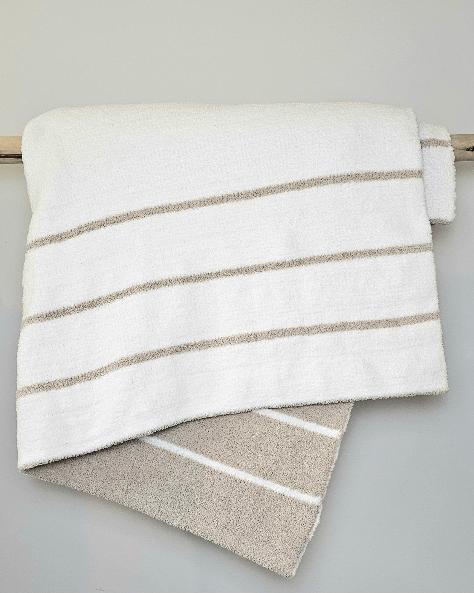 Ultra Plush throw Blanket, Similar to sunday citizen dupe, marshmallow throw, snug throw blanket, double layer throw, cold weather bedding, warm blanket, beach decor, coastal decor, greige throw, warm grey blanket, striped throw, snag proof blankets, pet bedding, pet friendly blanket, dog lovers throw, dog bedding, small business bedding, modern home decor, barefoot dreams dupe throw